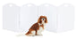 Clear Acrylic Freestanding Dog Gates for the House – Folding 3-Panel Pet Gates for Doorways, Indoor Stairs, and Hallways, Transparent Barrier for Dogs, Puppies, and Cats