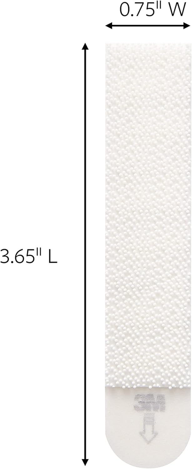 Command Large Picture Hanging Strips, Damage Free Hanging Picture Hangers, Wall Adhesives for Wall Decor, 12 White Adhesive Pairs (24 Command Strips)