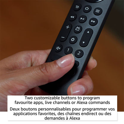 Amazon Fire TV Alexa Voice Remote Pro (neuestes Modell), mit Remote Finder, TV-Steuerung und beleuchteten Tasten (erfordert ein kompatibles Fire TV-Gerät)
