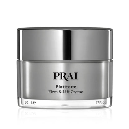 PRAI Platinum Firm & Lift Night Creme 50ml - Nourishing & Hydrating Overnight Moisturiser With Platinum, Shea Butter, Vitamin A - Plumps, Firms, Brightens - Reduces Appearance Of Wrinkles & Fine Lines