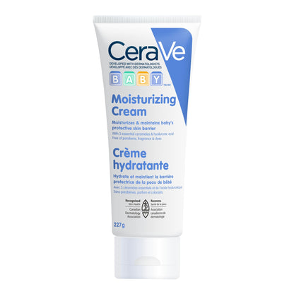 CeraVe BABY Moisturizing Lotion, Gentle Skin Care for Face & Body with Ceramides, Hyaluronic Acid, Niacinamide & Vitamin E. Fragrance-Free, Paraben-Free, Dye-free. Sensitive skin, non-greasy, 473ML