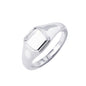 Amazon Essentials 14K Plated Sterling Silver Round Signet Ring