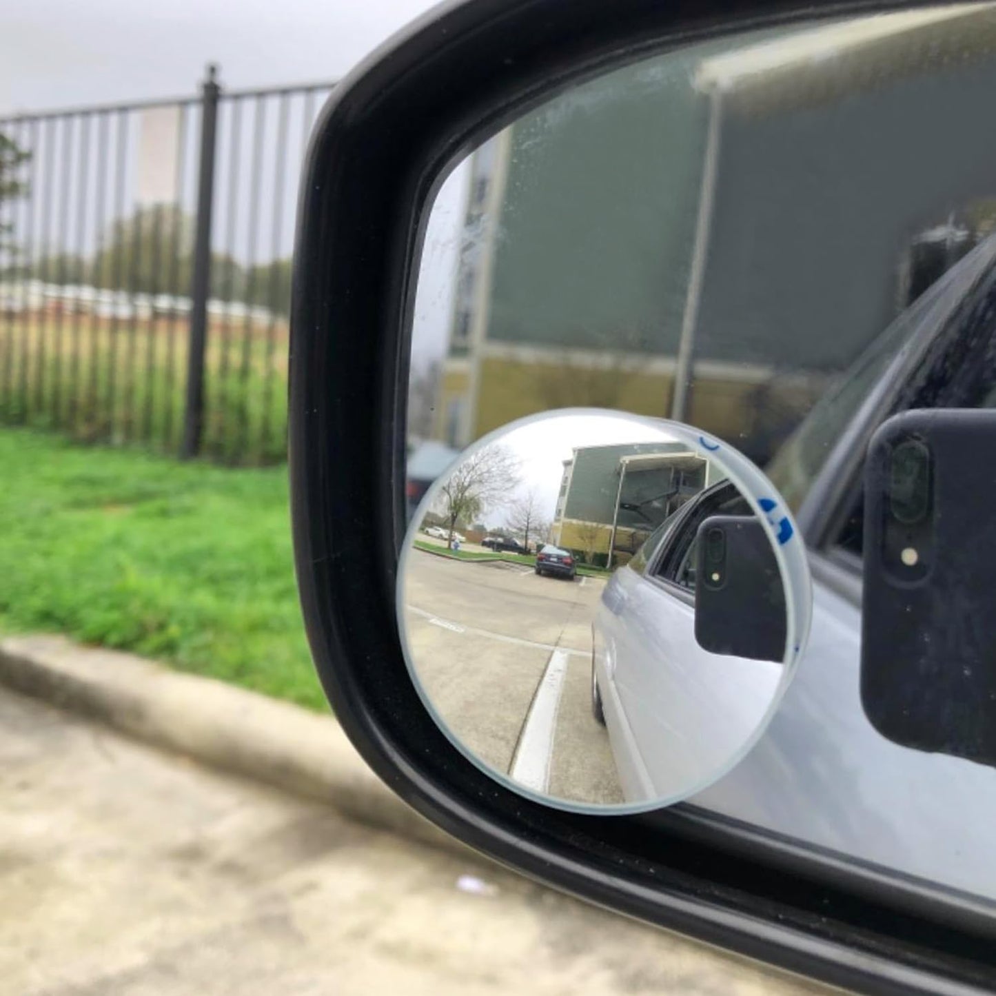 Ampper Blind Spot Mirror, 2" Round HD Glass Frameless Convex Rear View Mirror, Pack of 2