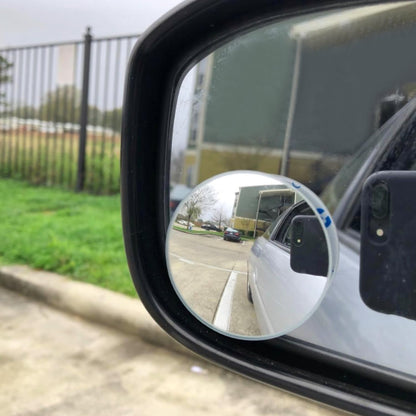 Ampper Blind Spot Mirror, 2" Round HD Glass Frameless Convex Rear View Mirror, Pack of 2