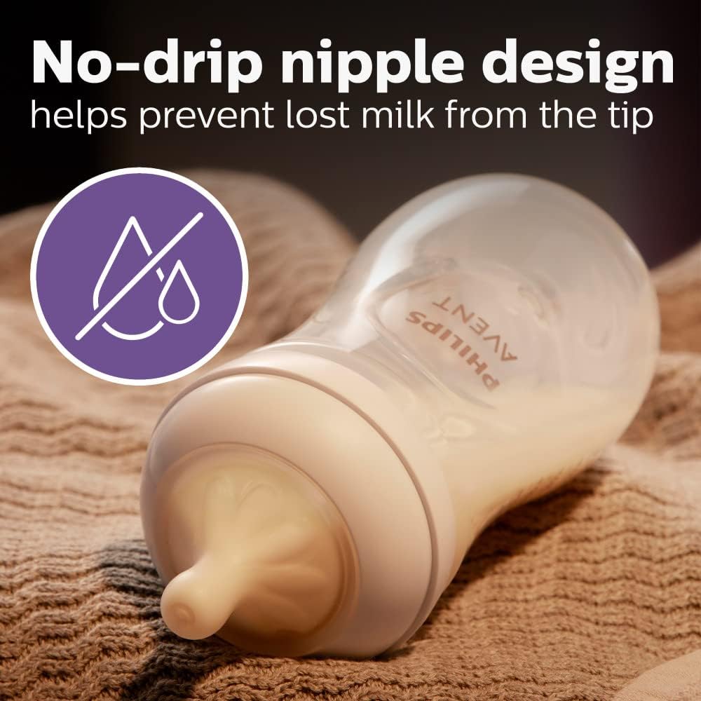 Philips Avent Natural Response Nipples, Extra Slow Flow (Flow 1), 2-pack, SCY961/02