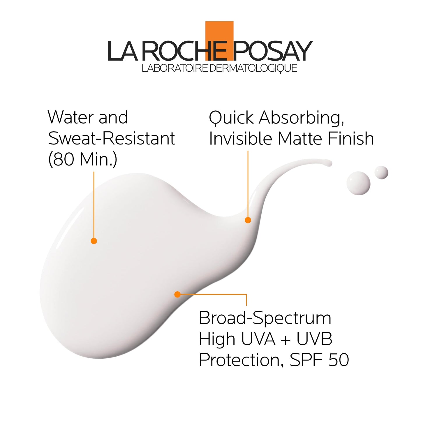 La Roche Posay Anthelios Ultra Fluid Face & Body Sunscreen SPF 50+, High UVA UVB Protection, Invisible Matte Finish, Water & Sweat Resistant, Fragrance Free, Recommended by Dermatologists