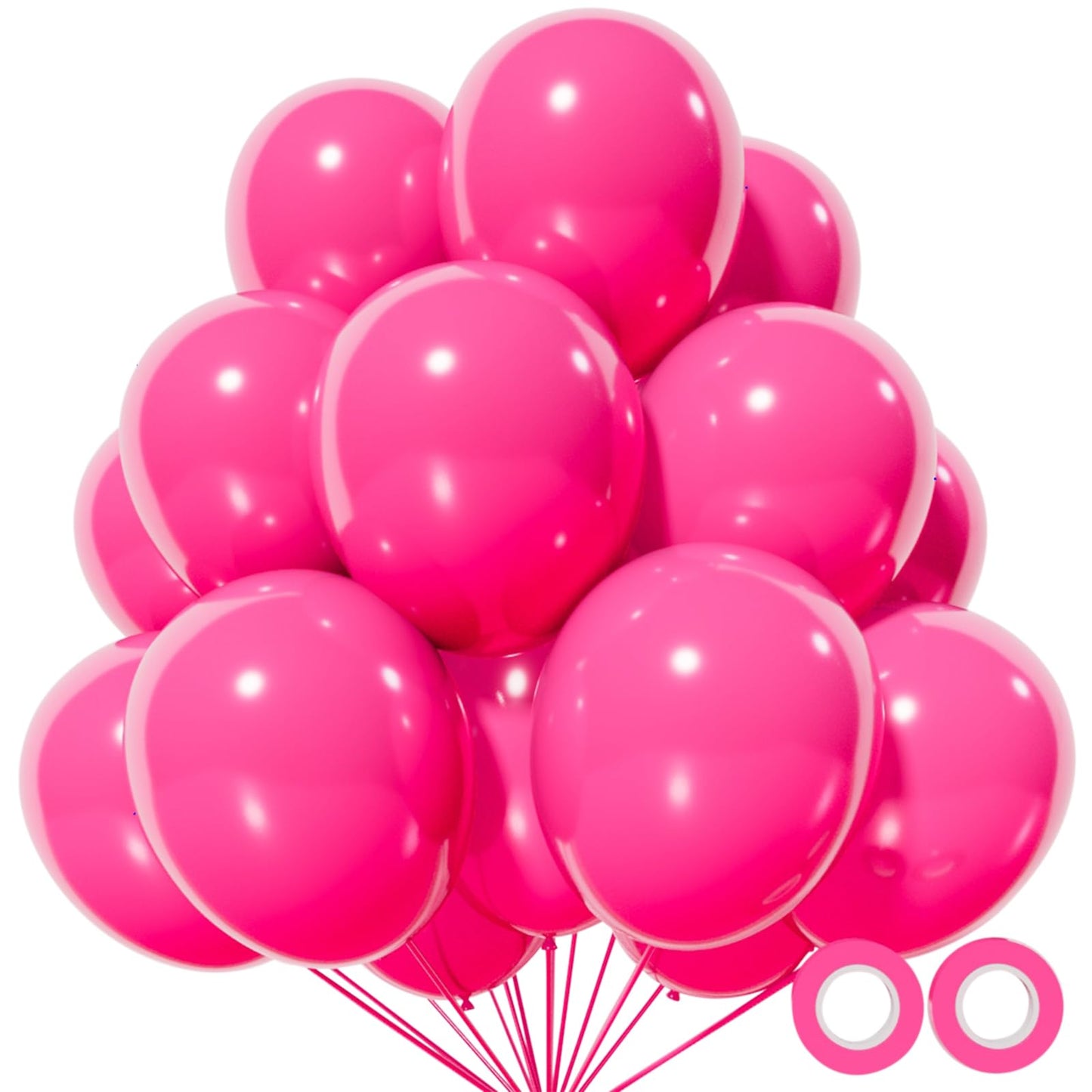 110pcs Black Balloon 12 inch, Black Latex Balloons for Birthday Party Baby Shower Wedding(with 2 Ribbons).