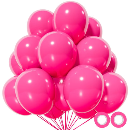 110pcs Black Balloon 12 inch, Black Latex Balloons for Birthday Party Baby Shower Wedding(with 2 Ribbons).