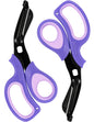 MEUUT 2 Pack Medical Scissors Trauma Shears for Left and Right Hand -Patented Bandage Scissors All Purpose with Non-Stick Blades, Surgical Grade Shears Stainless Steel EMT Scissors for Nurses EMT