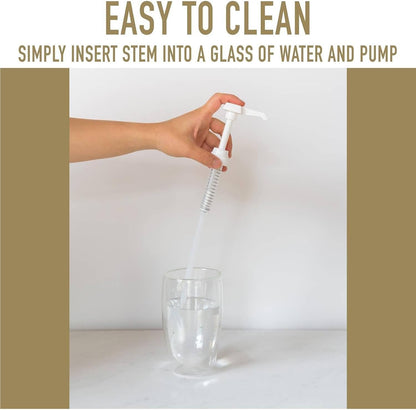 Matteo's Kaffeesirup-Pumpenspender, Flaschenpumpen für Sirup, Skinny Sirup-Pumpe für 750ml Flaschen – Perfekter Sirupspender und Getränkepumpe für die Kaffeebar (1er-Pack)