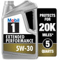 Mobil 1 Advanced Fuel Economy Full Synthetic Motor Oil 0W-20, 5 Quart