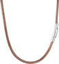28.0 InchesBrown 3mm With 5mm Clasp