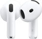 Apple AirPods 4 Wireless Earbuds, Bluetooth Headphones, Personalized Spatial Audio, Sweat- and Water-Resistant, USB-C Charging Case, H2 Chip, Up to 30 Hours of Battery Life