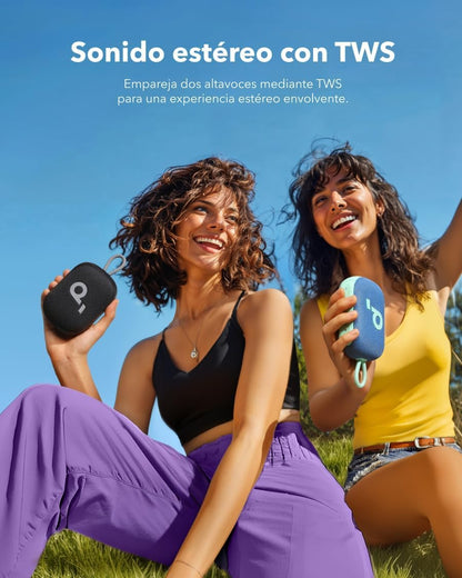 soundcore Select 4 Go Ultra Portable Bluetooth Speaker by Anker, 20H Playtime, IP67 Waterproof and Dustproof, Floatable, Customisable Pro EQ, Wireless Stereo Pairing, Ideal for Home, Outdoors