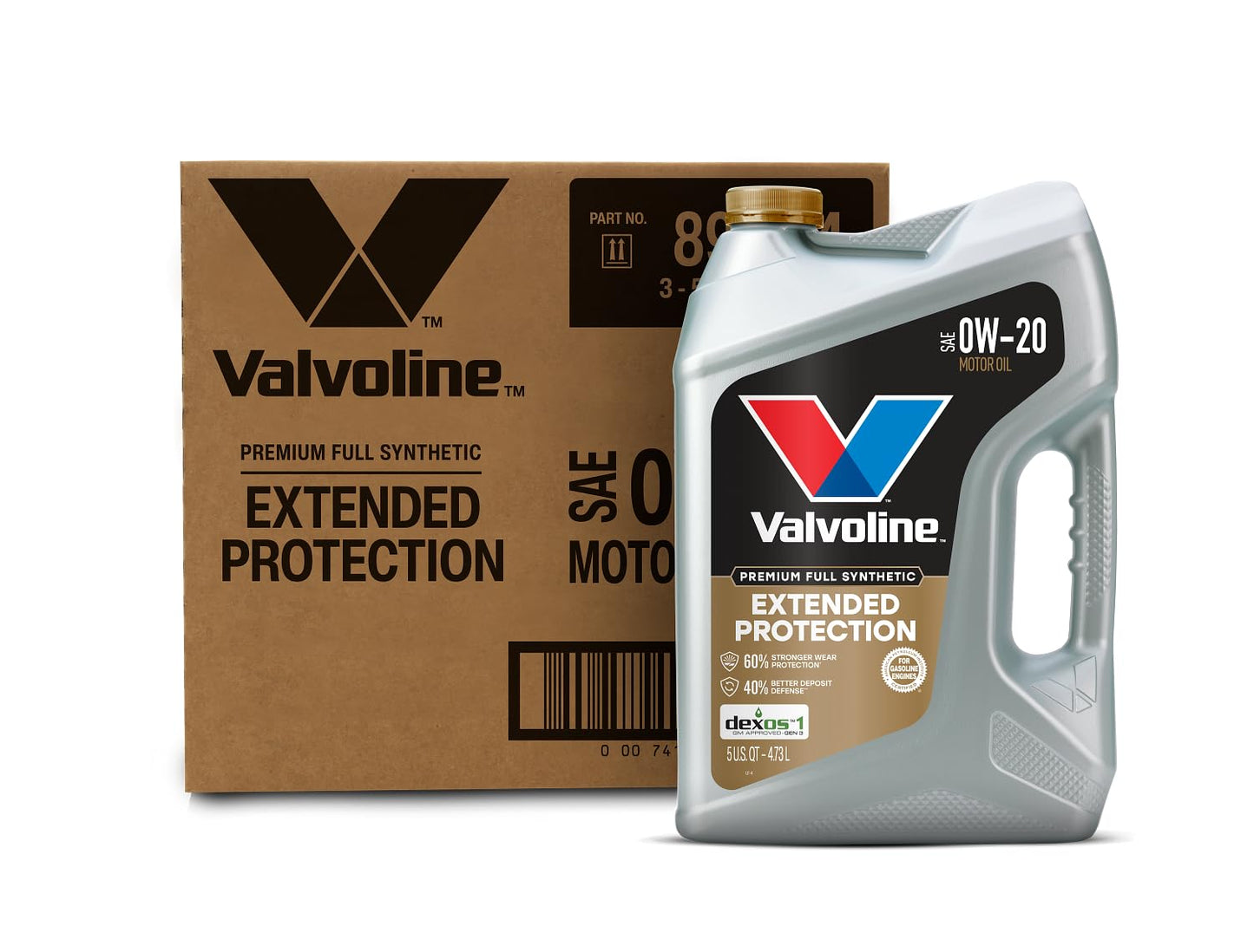 Valvoline Advanced Full Synthetic SAE 0W-20 Motor Oil 5 QT