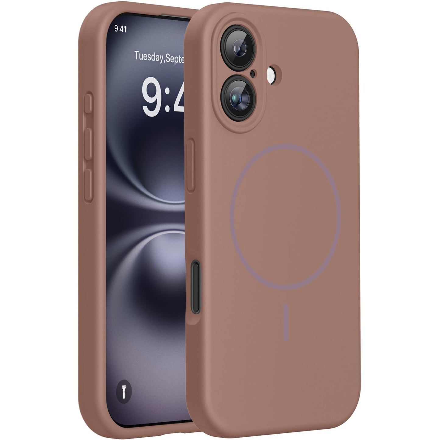 Miracase Magnetic for iPhone 17 Pro Case, Compatible with MagSafe, Integrated Silicone Camera Control Cover, 3.0mm Thicken Shockproof Drop Protection Phone Case for 17 Pro,Dark Blue