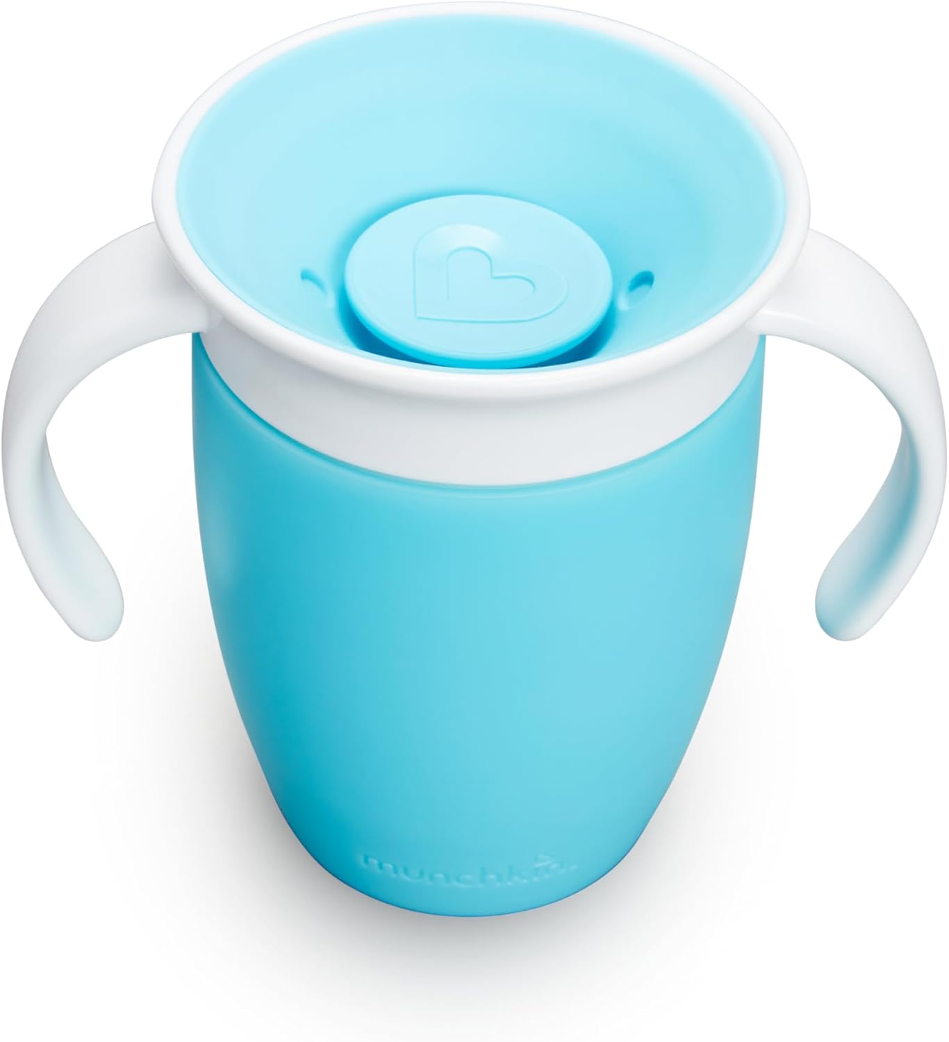 Munchkin Miracle 360˚ Trainer Sippy Cup with Handles, Spill Proof, 7 Ounce, Blue, 1 Pack