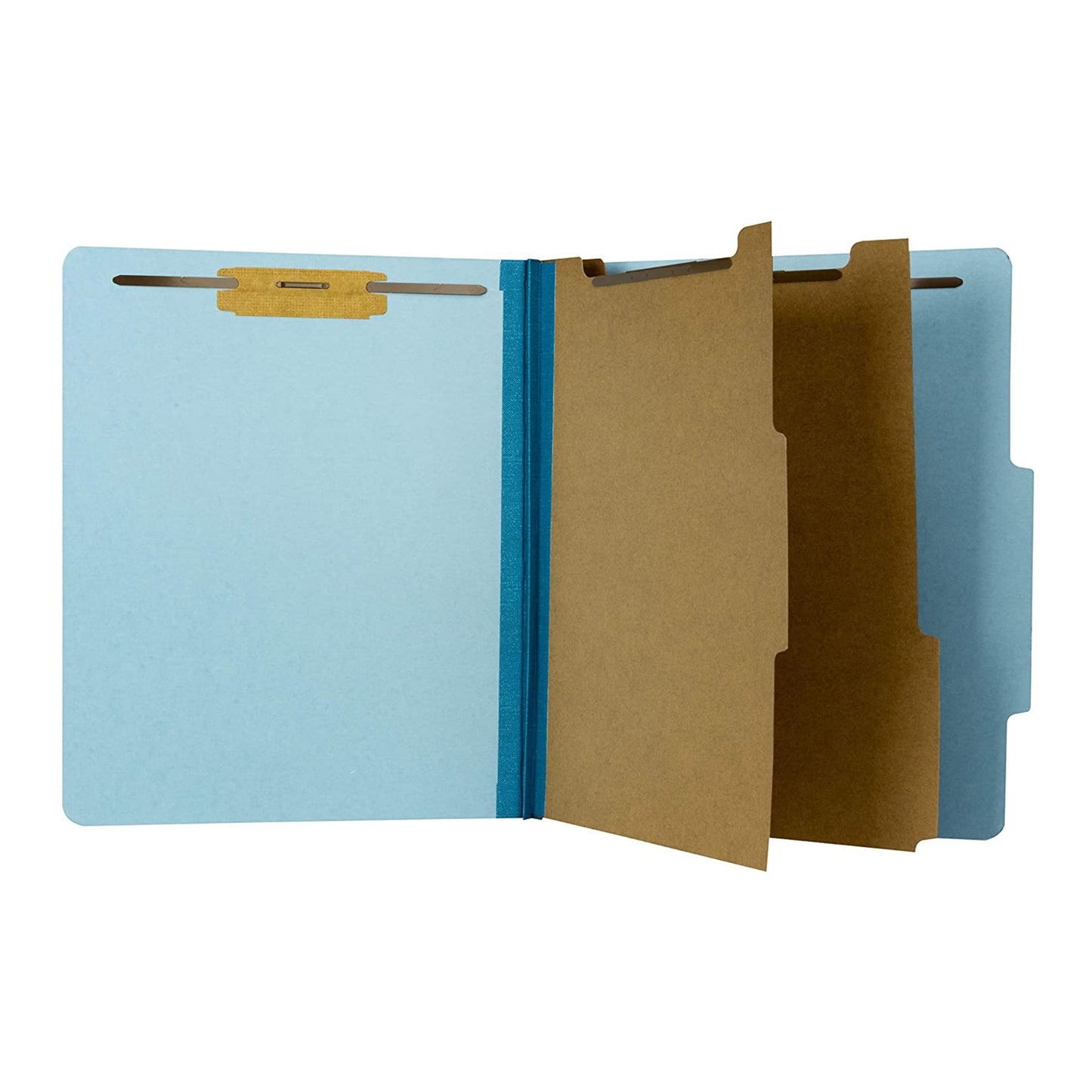 The File King Classification Folders 2 Dividers Letter Size - Light Green, 10 Pack | Pressboard Classification Folder | 2-Inch Expansion | Made in USA | Medical File Folders with Dividers and Prongs