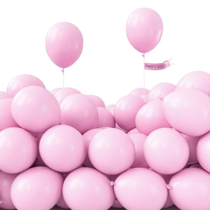PartyWoo White Balloons 155pcs Different Sizes Pack of 18 12 10 5 Inch Matte White Latex Balloon Arch Kit Garland for Wedding Bridal Graduation Baby Shower Birthday Party Decorations White-Y13