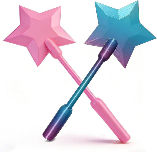 2 Pack 3D Printed Wand Tap to Pay, 2026 Upgrade Star Magic Fairy Pay Wand, Starlight Magic Wand Contactless Payment Card Holder, Suitable Scenarios for Card Payment, Easy Checkout