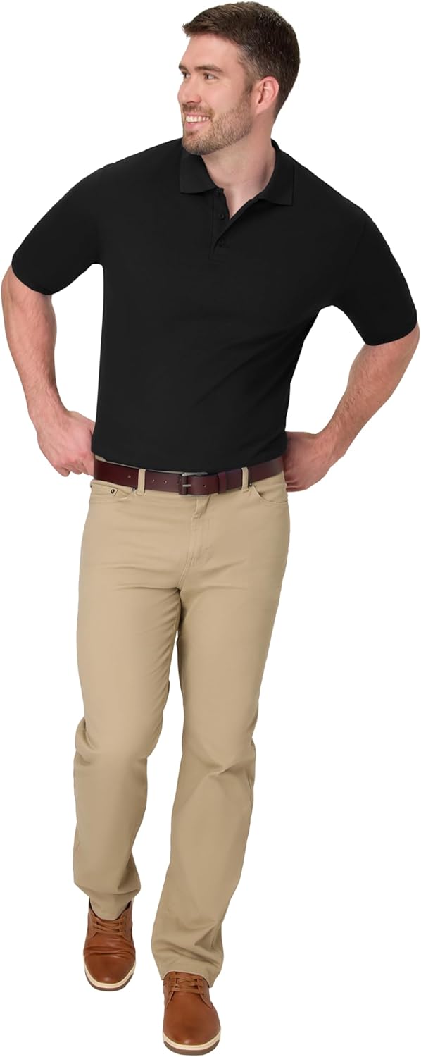 Hanes Men's Short Sleeve X-Temp Polo Shirt