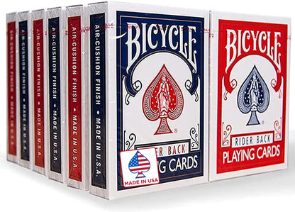 Bicycle Standard Playing Cards, Standard Poker Size Deck of Cards, Red & Blue (2 Pack), Classic Cards for Poker, Blackjack, Family Game Night & Card Games, Fun for All Ages