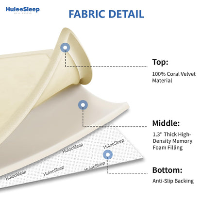 Huloo Sleep Ultra Soft Baby Spielmatte für den Boden, 3,3 cm dicke Elasti-Foam 127x127 cm Laufgittermatte für Kleinkinder, rutschfeste Rückseite, sicher zum Krabbeln und für die Bauchlage, Tatami-Stil (Dunkelgrau)