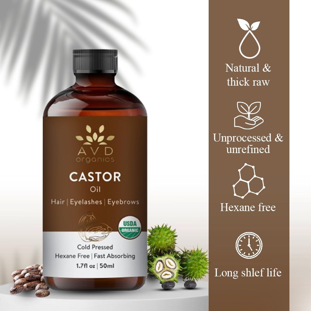 AVD Organics Rosmarinöl für Haarwachstum & Kopfhaut | Mit Biotin angereichert | Haarstärkend, pflegend und voluminös | Mit Jojoba- & Rizinusöl angereichert | GVO-frei 120ml