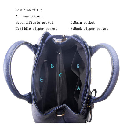 Jeniulet Geldbörsen und Handtaschen für Damen Mode Damen PU-Leder Top-Griff Satchel Schulter Tragetaschen Dunkelgrau 10.2" x 3.9" x 7.9"