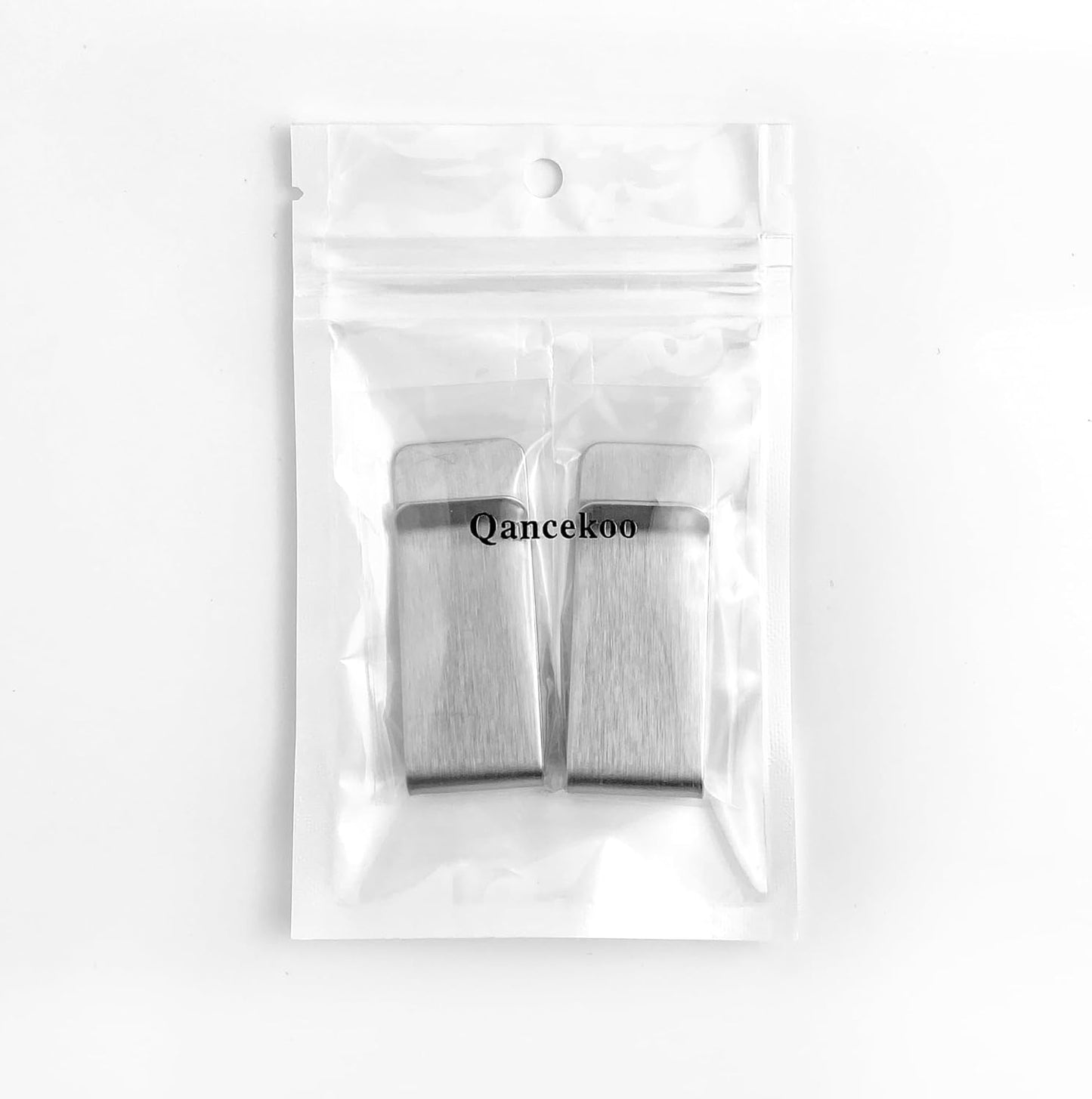 2 PCS Stainless Steel Slim Money Clips Sturdy Cash Receipt Note Clip Credit Card Wallet Bill Holders for Men and Women - Silver and Gold