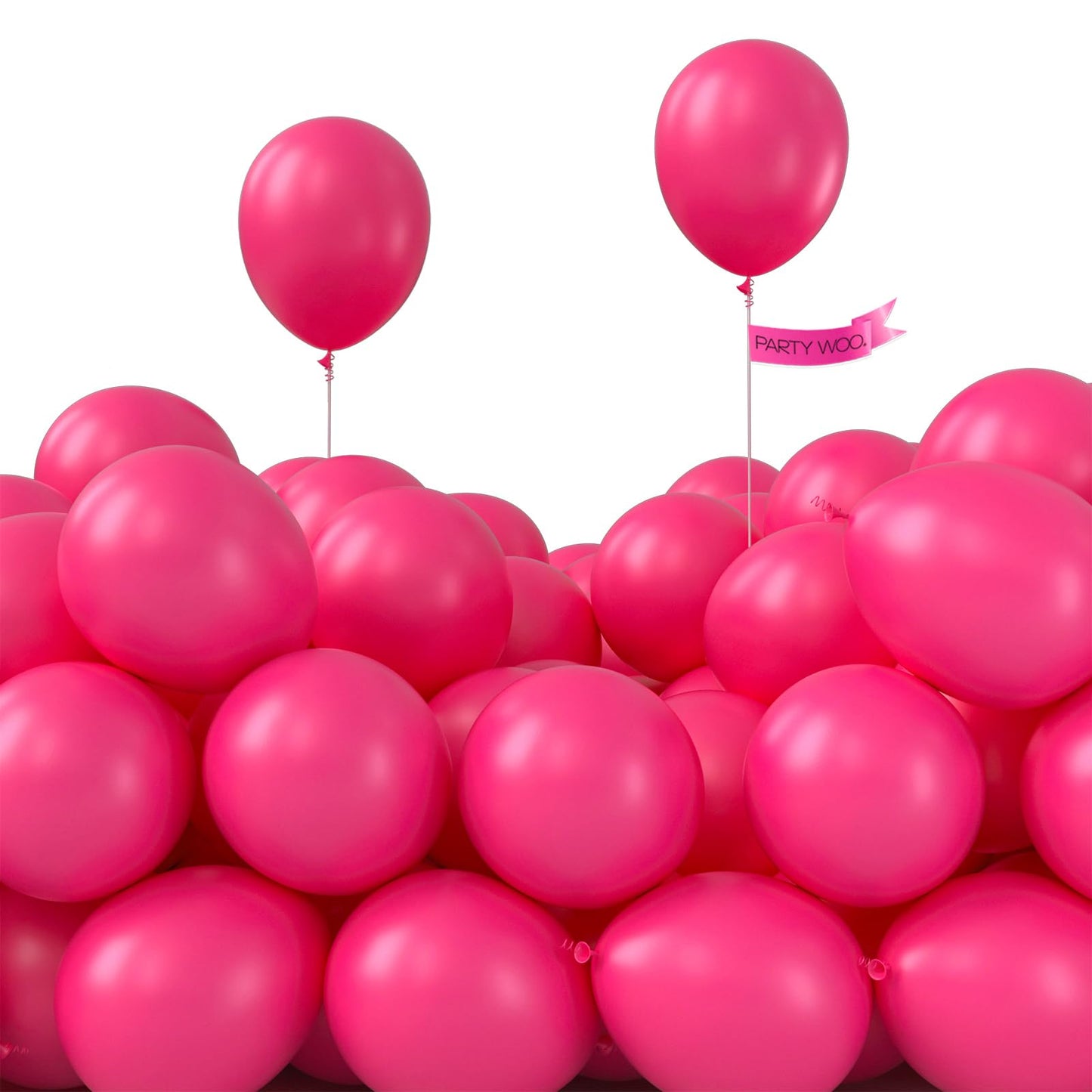 PartyWoo White Balloons 155pcs Different Sizes Pack of 18 12 10 5 Inch Matte White Latex Balloon Arch Kit Garland for Wedding Bridal Graduation Baby Shower Birthday Party Decorations White-Y13