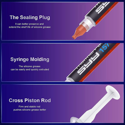 SYY Wärmeleitpaste mit Werkzeug-Set, 4 Gramm CPU Paste Wärmeleitpaste Kühlkörper für IC/Prozessor/CPU/GPU/alle Kühler