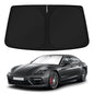 KUST Windshield Sun Shade for 2017-2026 Tesla Model Y/Model 3 Sunshade Accessories (Fit 2025-2026 Model Y Juniper / 2024 Model 3 Highland) Upgraded Foldable Sunshade, Blocks UV Rays Keep Car Cool