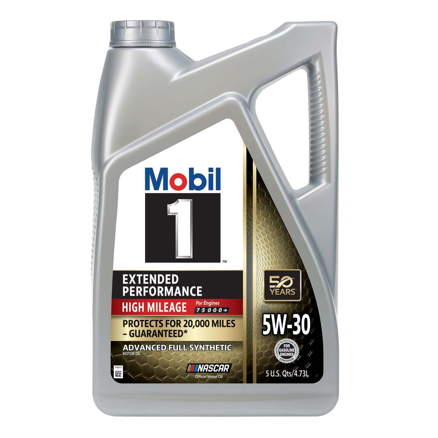 Mobil 1 Advanced Fuel Economy Full Synthetic Motor Oil 0W-20, 5 Quart