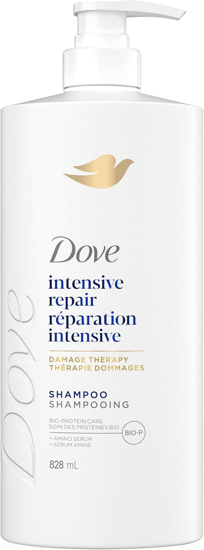 Dove Intensive Repair Shampoo for Damaged Hair with Liquid Bio-Protein Care, 828 ML