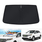 KUST Windshield Sun Shade for 2017-2026 Tesla Model Y/Model 3 Sunshade Accessories (Fit 2025-2026 Model Y Juniper / 2024 Model 3 Highland) Upgraded Foldable Sunshade, Blocks UV Rays Keep Car Cool