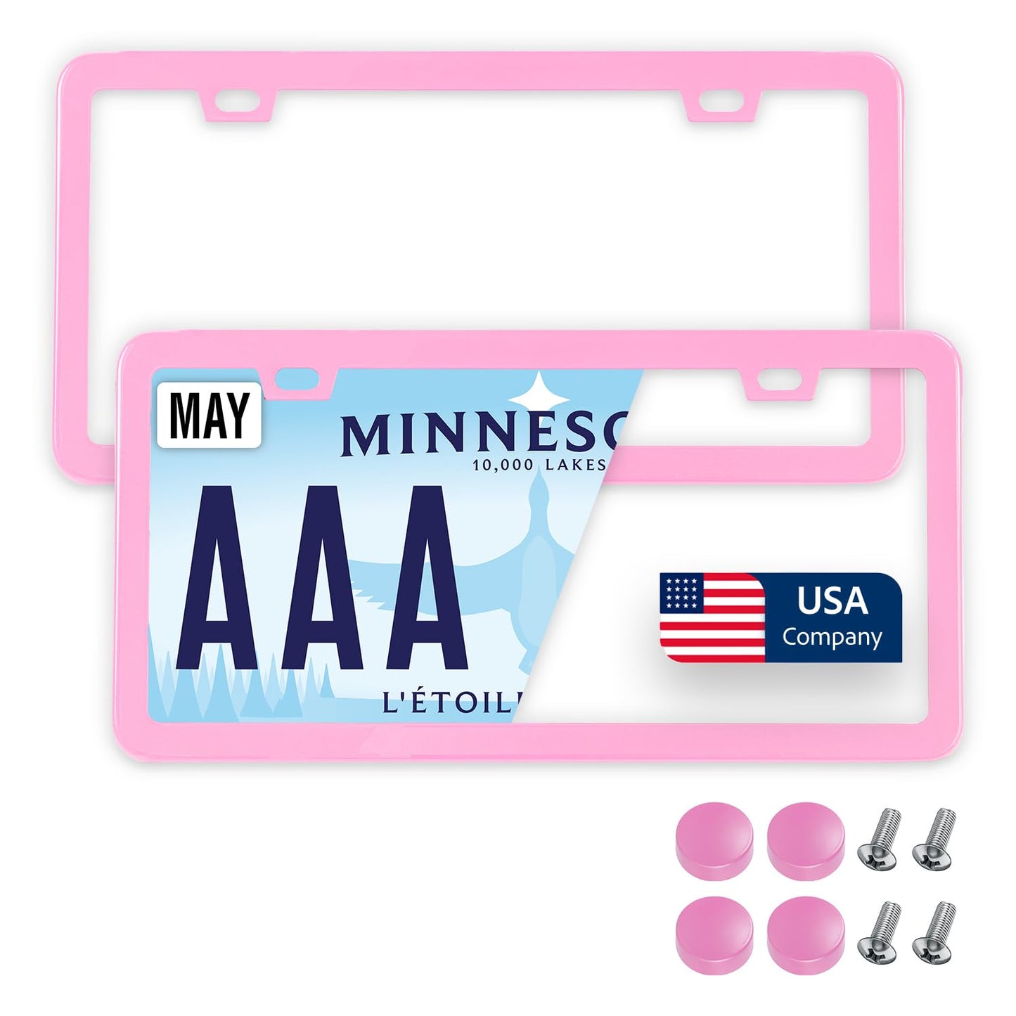 Pack of 2Pink Metal