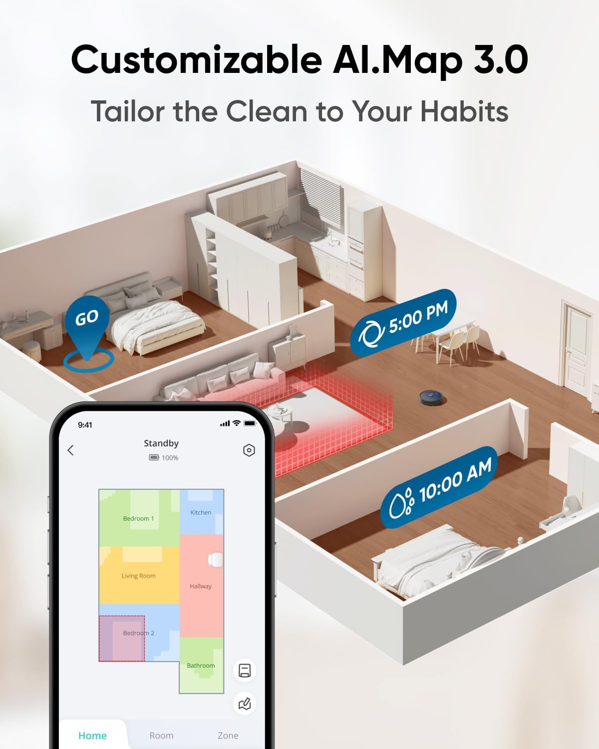 Eufy X10 Pro Omni Robot Vacuum and Mop with 8,000 Pa Suction, Dual Mops with 12 mm Auto-Lift and Carpet Detection, AI Obstacle Avoidance, Auto Mop Washing & Drying, Self-Emptying, Self-Refilling Visit the eufy Store