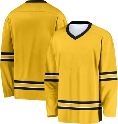 Individuelles Hockeytrikot für Herren/Damen/Kinder/Jugendliche, personalisierbar mit Name/Nummer/Logo, Übergröße Hockey-Shirt