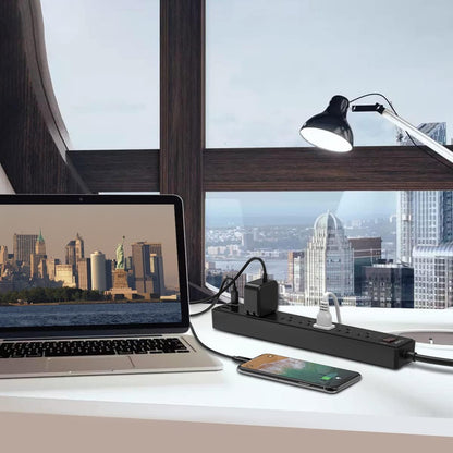 6Ft Power Strip Surge Protector - A Game-Changer for Your Home, Office, or Dorm