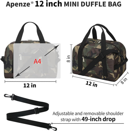 Kleine Sporttasche 18 Zoll Handgepäck Reisetasche für Wochenendtrips Sport-Schwarz