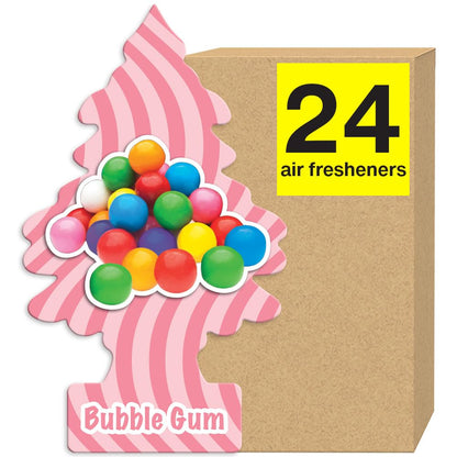 LITTLE TREES Car Air Freshener | Hanging Tree Provides Long Lasting Scent for Auto and Home | Black Ice, 24 Air Fresheners