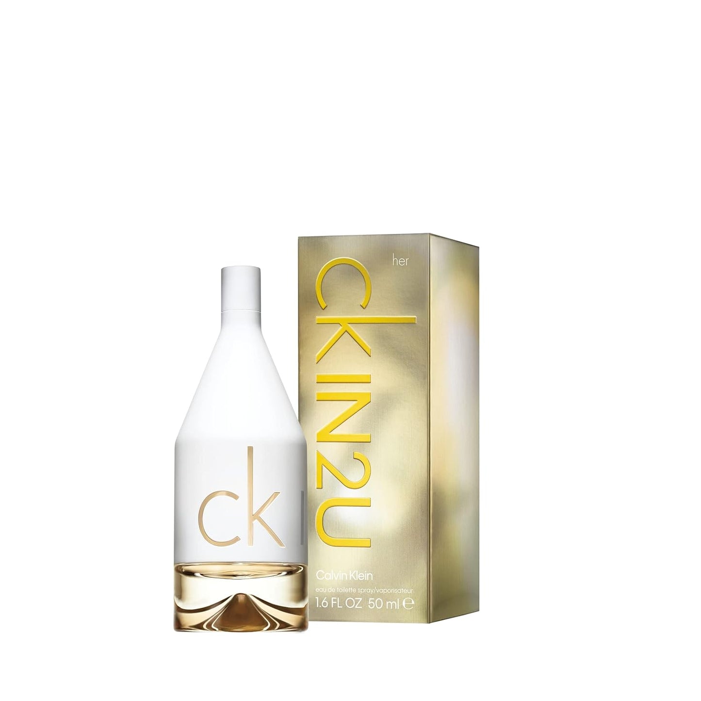 Calvin Klein CK IN2U Eau de Toilette für Damen – aromatischer Duft, Kopfnoten: Johannisbeerblätter, sizilianische Bergamotte, Pink Grapefruit Fizz