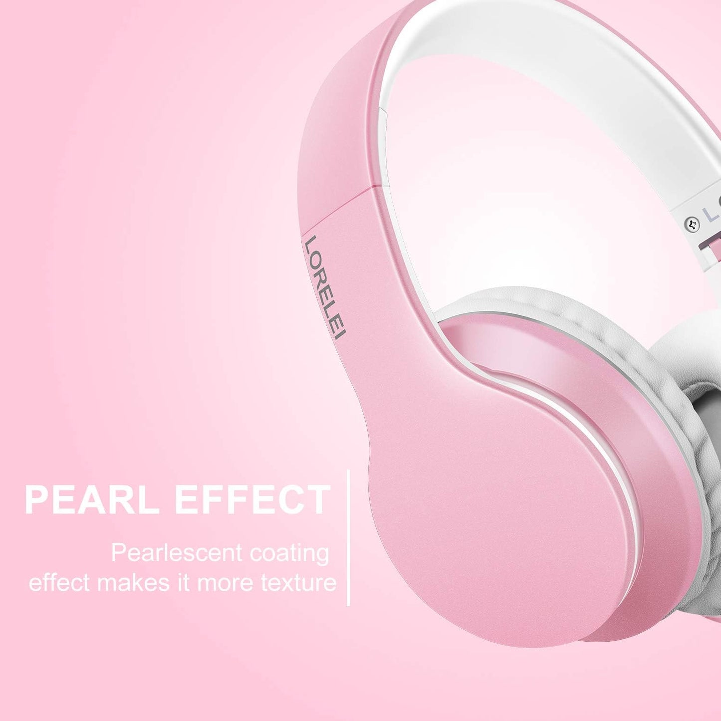 LORELEI X6 Over-Ear Kabelgebundene Stereo-Bass-Kopfhörer mit Mikrofon, Leicht, Faltbar & Portabel mit 1,45M Kabel ohne Verheddern für Smartphone, Tablet, MP3/4, Space Black