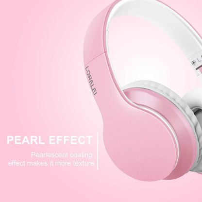 LORELEI X6 Over-Ear Kabelgebundene Stereo-Bass-Kopfhörer mit Mikrofon, Leicht, Faltbar & Portabel mit 1,45M Kabel ohne Verheddern für Smartphone, Tablet, MP3/4, Space Black
