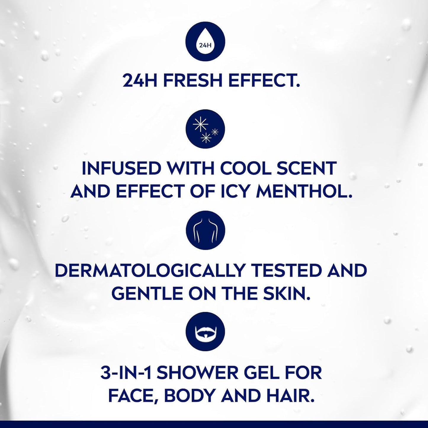 NIVEA MEN Cool Kick Duschgel | Herren Duschgel für Körper, Gesicht und Haar, 887 ml
