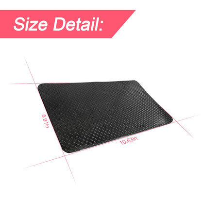 Auto-Armaturenbrett-Anti-Rutsch-Gummipad, 27 x 15 cm Universal rutschfeste Auto-Magic-Armaturenbrett-Haftmatte für Handys, Sonnenbrillen, Schlüssel, elektronische Geräte und mehr (Schwarz/Gitter)