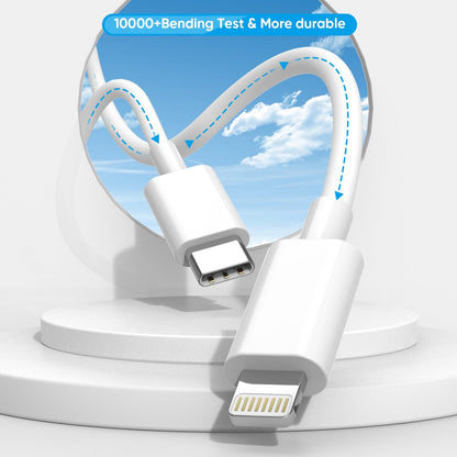 [Apple MFi Certified]10FT Fast iPhone Charger,Extra Long Apple Charger Fast Charging 2Pack USB C Charger Block Plug + 10Foot Lightning Cable Cord for iPhone 14/Pro/Pro Max/Plus/13/12/11/XS/XR/X/SE2022