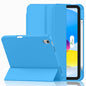 iMieet Case for iPad (A16)/iPad 10th Generation [11-Inch 2025/10.9 Inch 2022], Trifold Stand Smart Cover with Pencil Holder and Soft TPU Back, Supports Touch ID(Black)