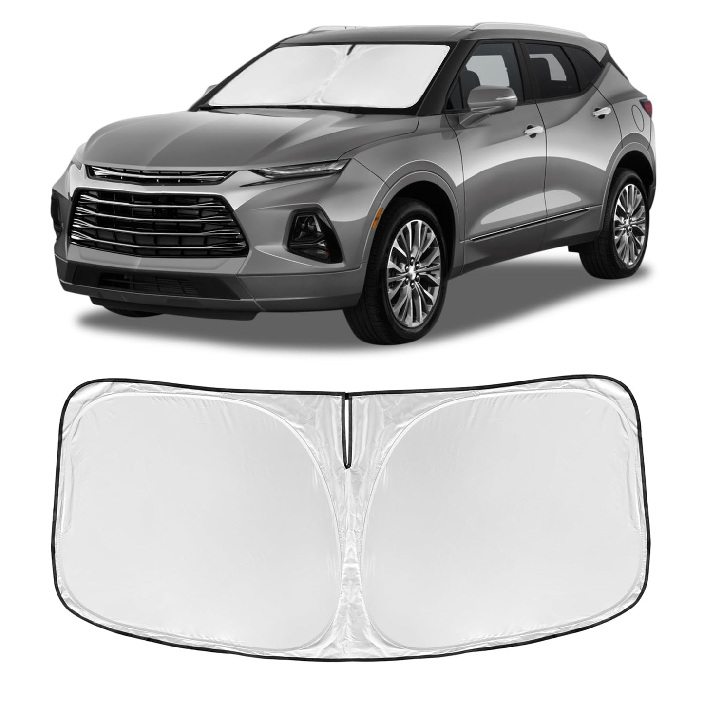 for Toyota Tacoma 2016-2023 2024 2025 2026 Sun Shade Sunshade Windshield Cover - 4 Layers Front Window Shade Custom Fit Tacoma 2Dr 4Dr Pickup Sun Visor 240T Shade Blocks UV Rays Car Accessories